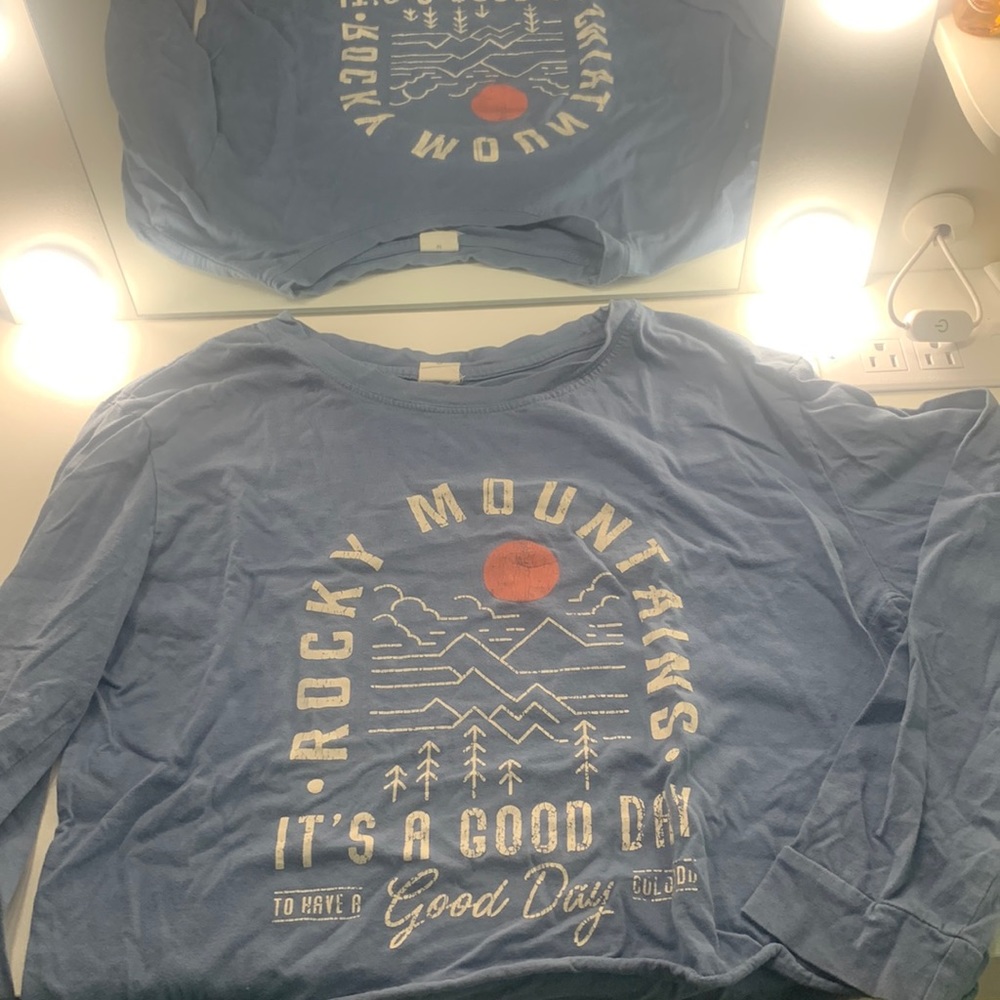 Cute graphic tee long sleeve
